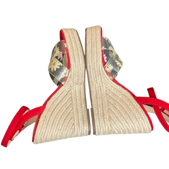 Jessica Simpson Semie Floral
Jelly Strap Espadrille Wedge
Sandal Womens 7M Red - Picture 8 of 15